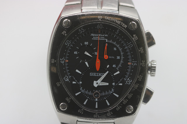 Seiko Sportura Date Chronograph Black  Mens Watch (#33849) in Jewellery & Watches in City of Halifax