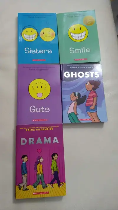 graphics : ghosts. drama. smile. sisters. guts. Books Telgemeier, View more