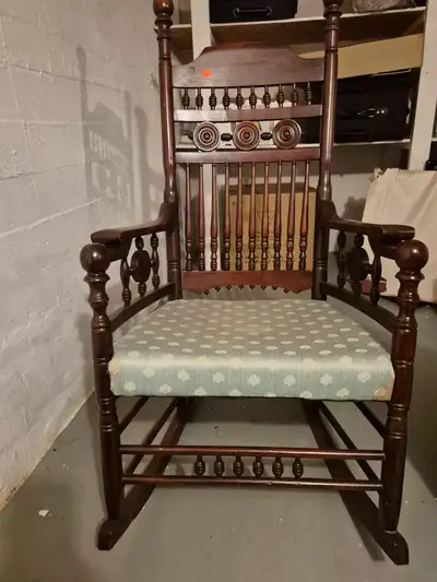 Rocking chair. Padded seat., View more