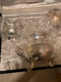 New - Silver Plated 3 – Piece Tea Set