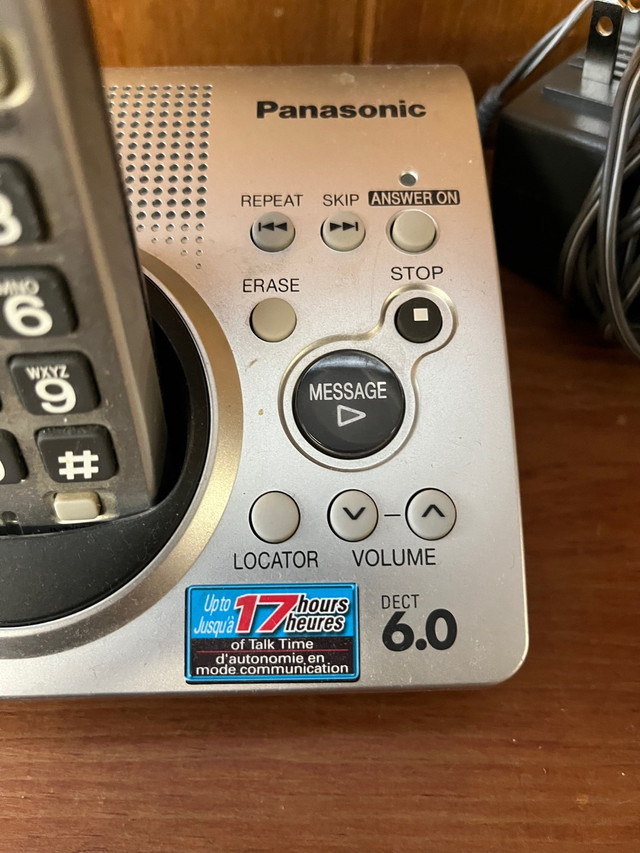 Panasonic cordless phone /answering machine  in Home Phones & Answering Machines in City of Toronto - Image 2
