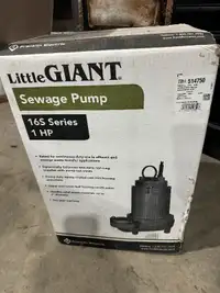 Little Giant 1hp Sewage Pump