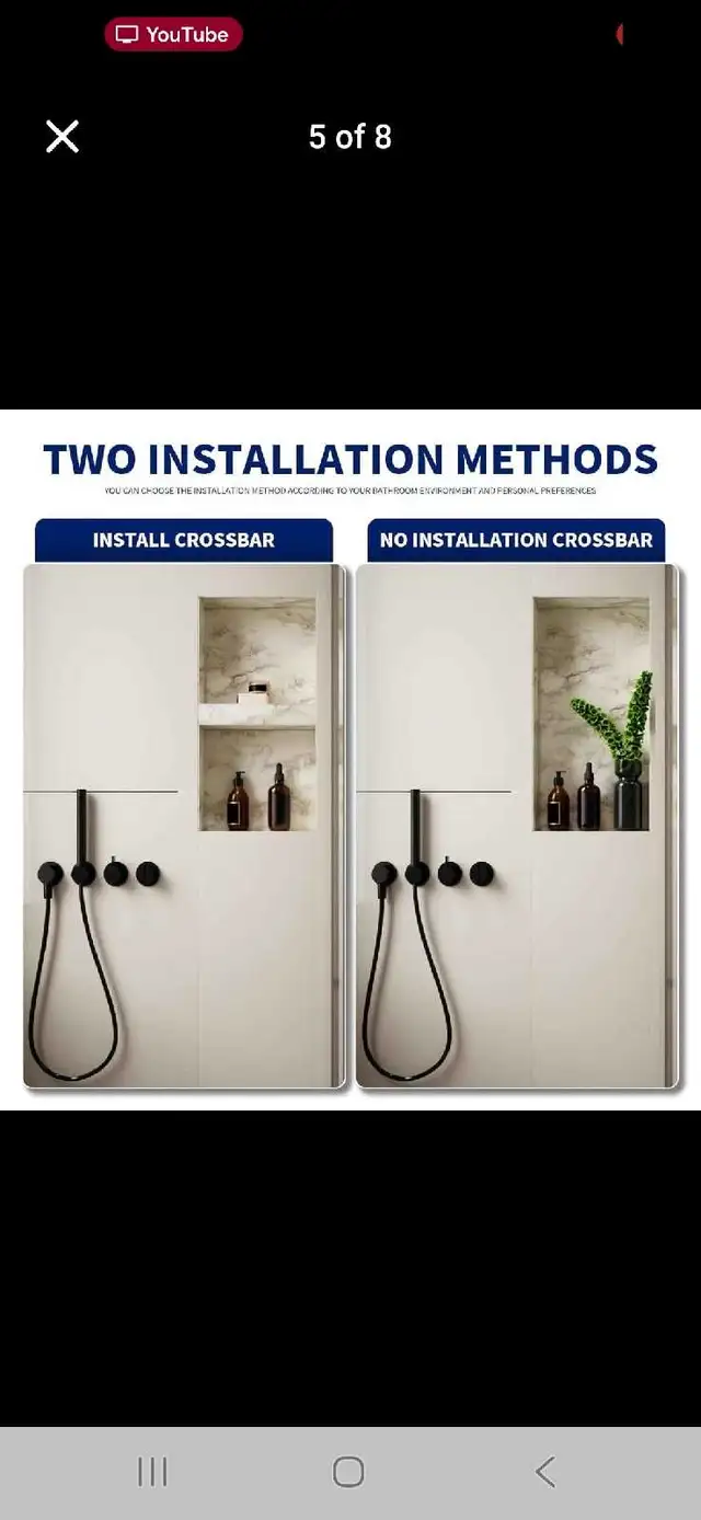 Waterproof Built-In Shower Niche with Adjustable Shelf — 306×608 in Plumbing, Sinks, Toilets & Showers in City of Montréal - Image 6