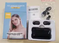 True Wireless Stereo Earbuds with Power Bank (Black)