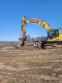 Land clearing, seeding, plowing ,excavator, bulldozer