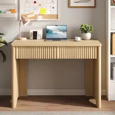 Bestier Compact Office Desk with 2 Drawers , View more