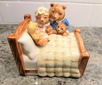 Vintage Porcelain Music Box: “Goldilocks & the Three Bears”