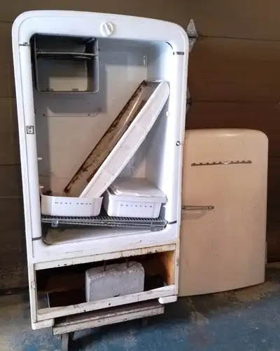 Vintage refrigerator, View more