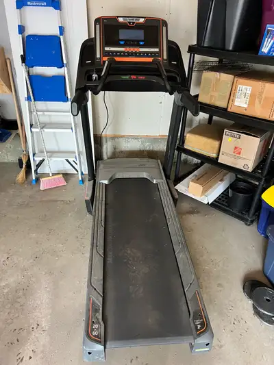 Great treadmill made by AFG. I think I bought it from Canadian Tire in 2018. I have not used it too...