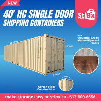 40' HIGH CUBE CONTAINER 613-800-6656