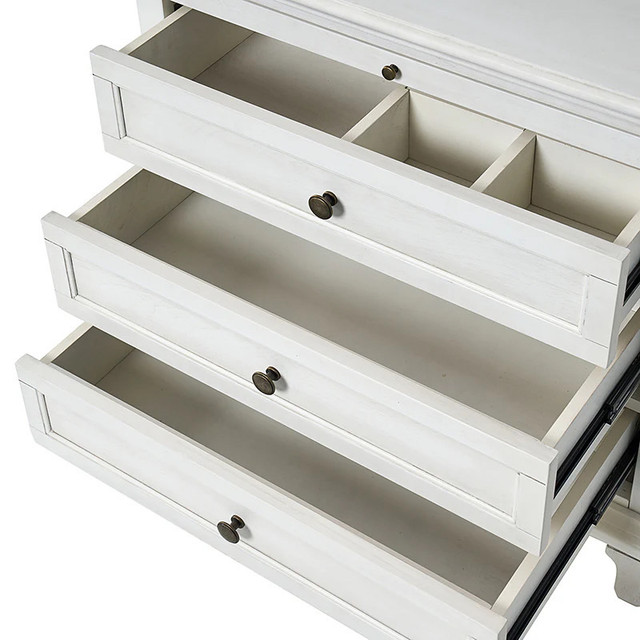Hulala Home ® Nightstand - 3-Drawer White in Dressers & Wardrobes in St. Catharines - Image 4