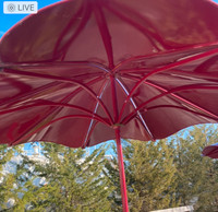 Brand new outdoor aluminum powered coated umbrellas