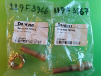 DANFOSS 119F3966, 119F3967 3/8' ODM x Aeroquip/Flare assy