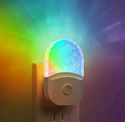 Water Bubbles Acrylic Plug in Led Nightlight, View more