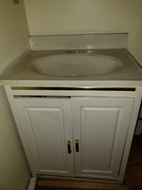 Oval Drop-in Sink with Vanity