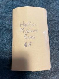 Hockey Mystery Packs 1:5 Chances at a Autographed or Relic Card