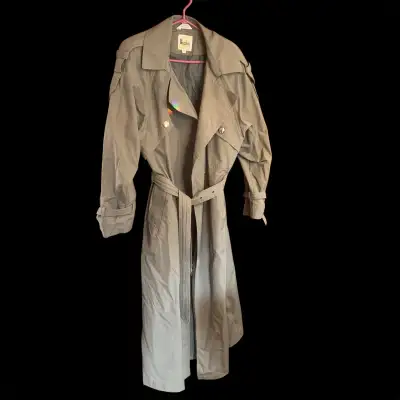 vintage size 10 Long trench coat for sewers (missing buttons), View more