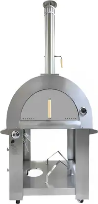 Outdoor Pizza Oven - Full size, 100% Stainless Steel Gas/Wood