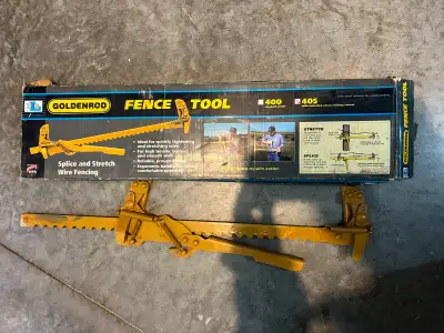 Never used Golden Rod 405 fence tool. For splicing & stretching wire fencing. Still in the box. Not...
