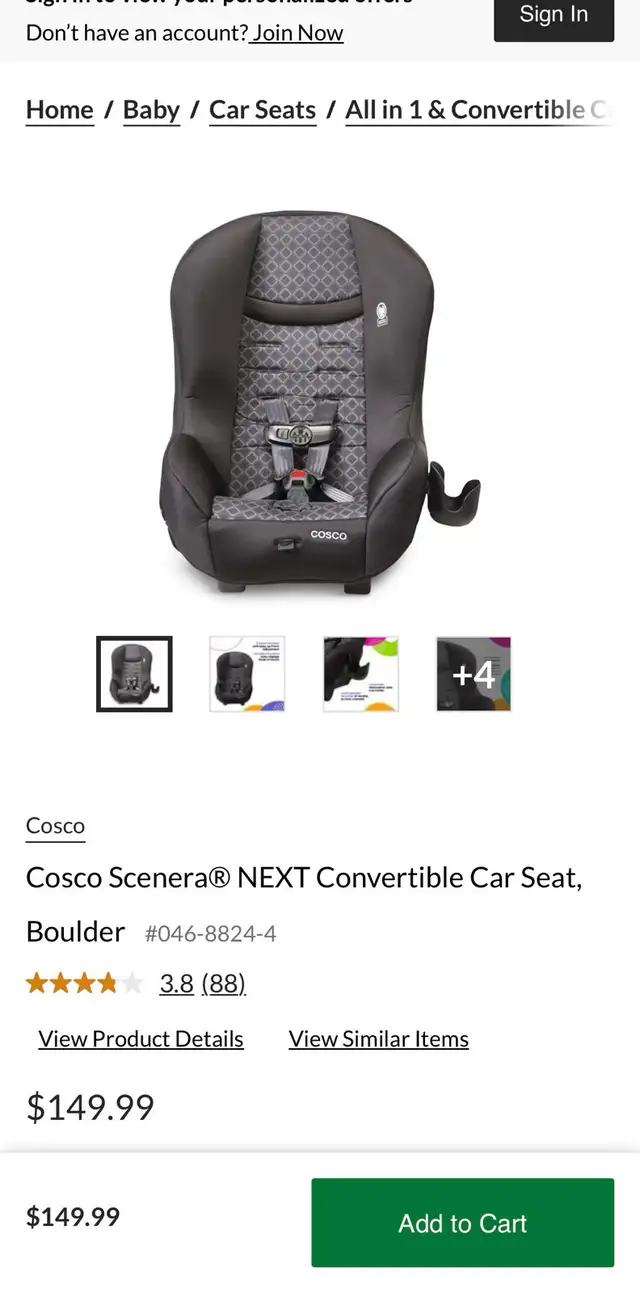 Cosco Car Seat in Strollers, Carriers & Car Seats in Kitchener / Waterloo - Image 5