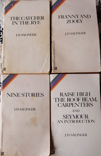 J.D.Salinger 4 BOOKS: Catcher in the Rye,Franny and Zooey Nine S