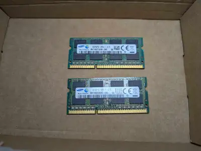 Samsung DDR3 8GB RAM 2x4GB PC3 12800S, View more
