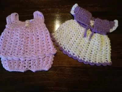 BRAND NEW CROCHET NEWBORN 2 PIECE SETS IN ORILLIA, View more