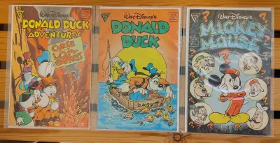 Vintage Mickey Mouse and Donald Duck comics (set of 3), View more