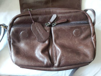 Brown leather Derek Alexander purse
