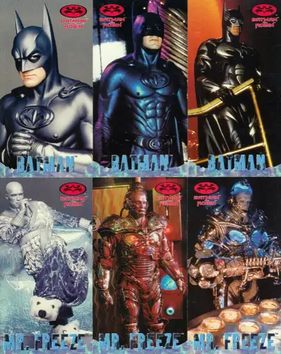 Batman and Robin movie trading cards, View more