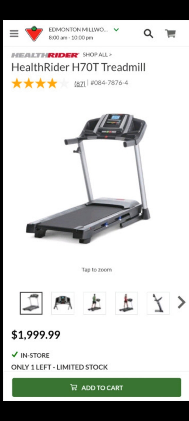 Treadmill  in Exercise Equipment in Edmonton - Image 4