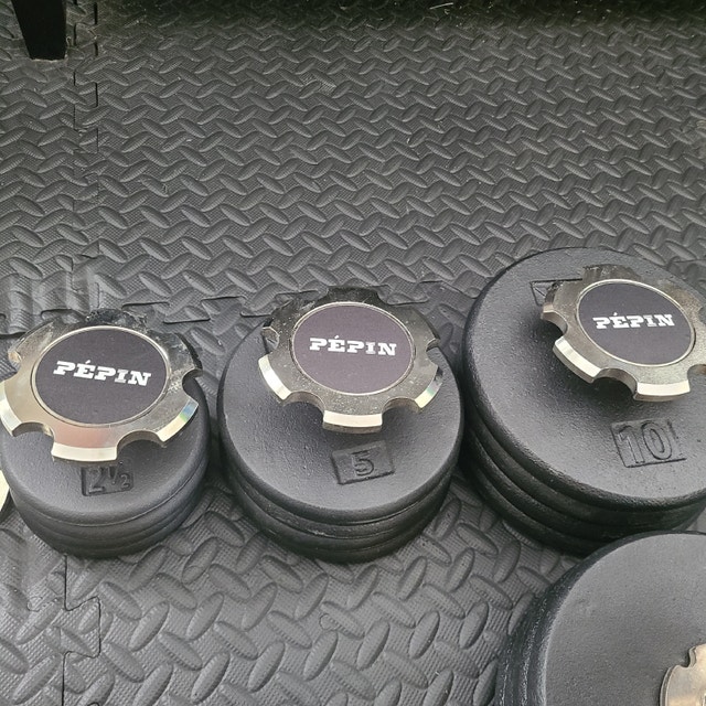 Pepin pro series adjustable dumbbells 230 lbs set. Ironmaster