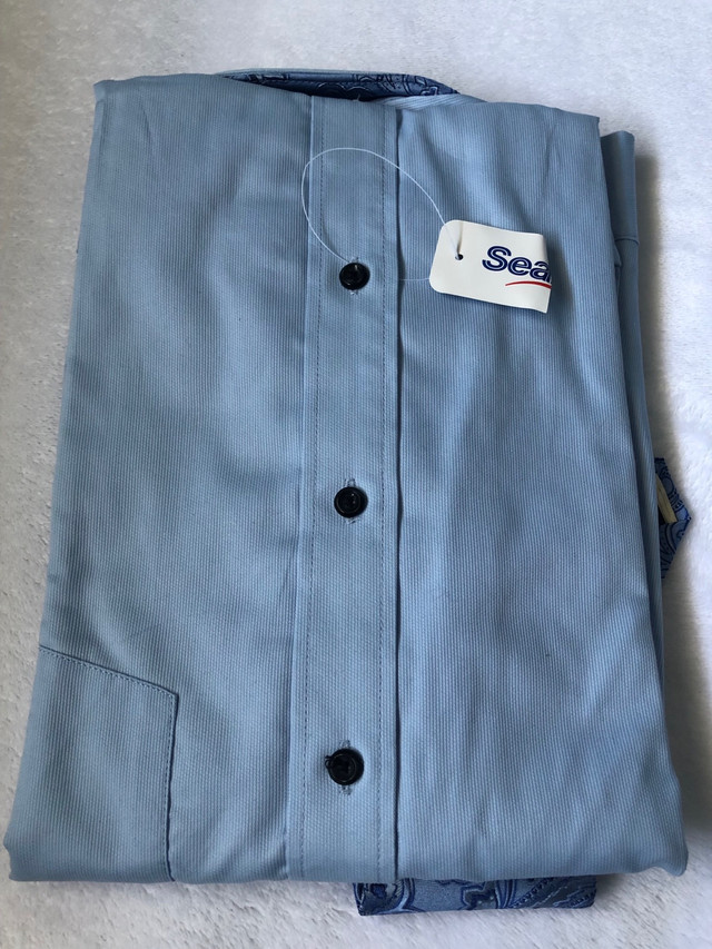 BRAND NEW Men’s Dress Shirt & Tie Set (Size L 16-16.5) $30  in Men's in Kingston - Image 4