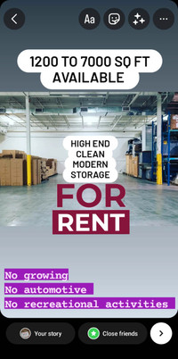 SKID STORAGE SPACE FOR RENT Local family run storage warehouse !