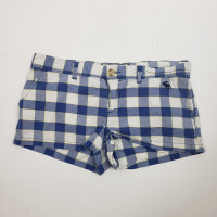 Abercrombie & Fitch Blue White Gingham Shorts