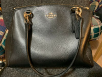 Coach Leather Satchel bag / handbag (black)