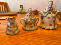 RARE - Little Old Lady Teapot Set. Made in England.
