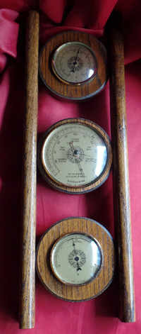 Vintage mid-century weather-station (barometer )Made in France
