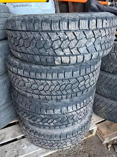 Set of four. Perfect used condition. 225/65r17. M & S mud and snow. Snowflake winter snow ice syped...