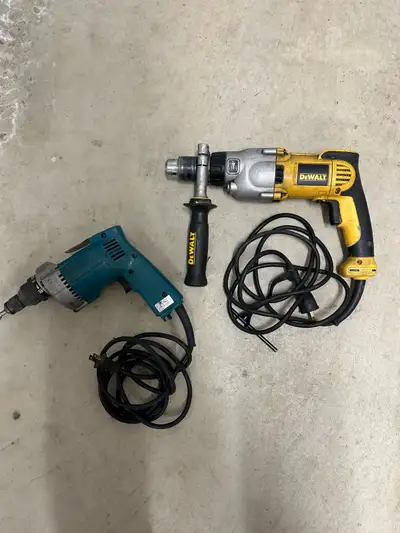 DEWALT,  used hammer drill and MAKITA driver, View more