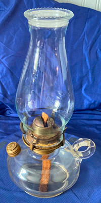 Solid Brass Burner & Filler Cap Pat. Aug 30 1892 Oil Finger Lamp