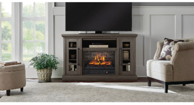 Home Decorators Collection Ilani 54-inch Electric Fireplace Medi in Fireplace & Firewood in City of Toronto - Image 2