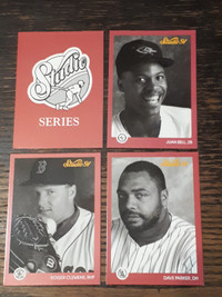1991 Donruss/Leaf Baseball Studio Preview Cards