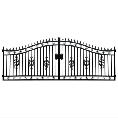 Our number: +1 800-468-9058 Specifications Dual swing gates Heavy-duty steel construction No welding...
