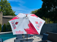 Molson Canadian patio umbrella