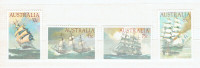 Australie. Série de 4 timbres neufs "Vieux Navires", 1984.