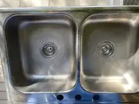 Double stainless steel Kitchen sink
