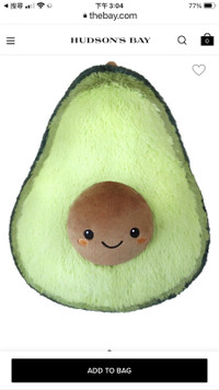 Squishable Comfort Food Avocado Plush Toy Caravan$3