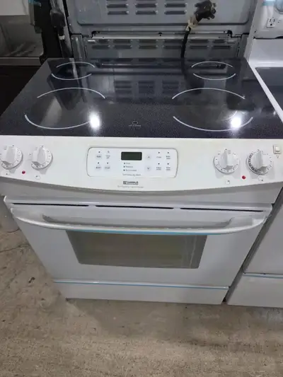 white slide in glass stove range oven , View more