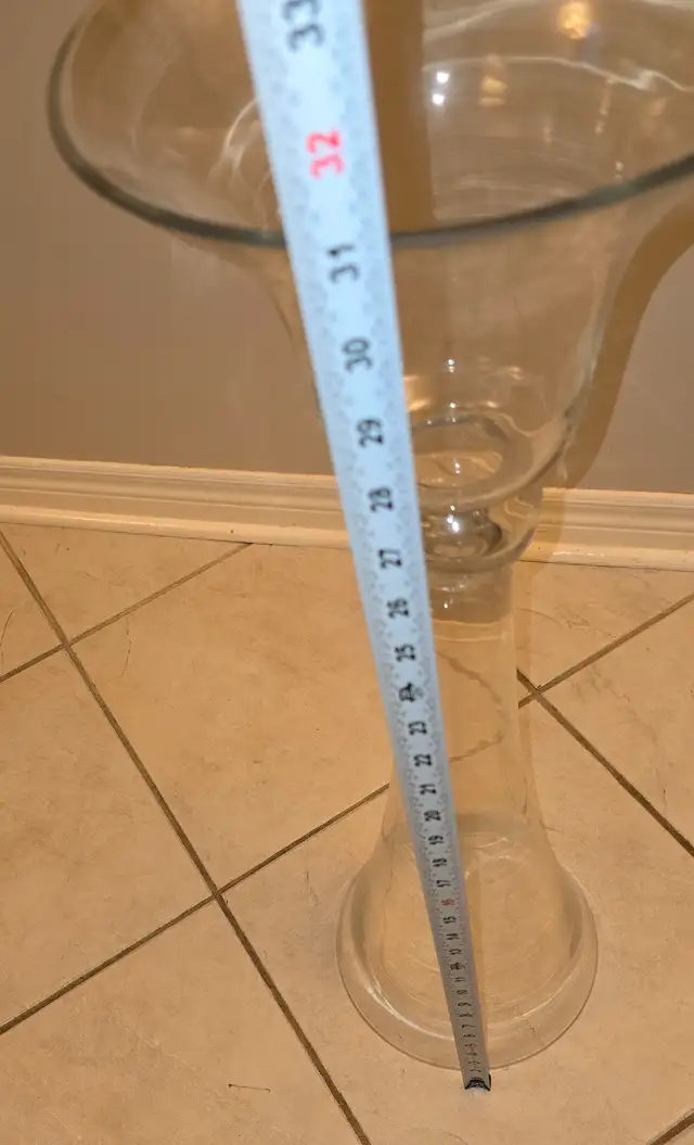 31 inch Tall Large Floor Glass Decorative Vase62863737301890124